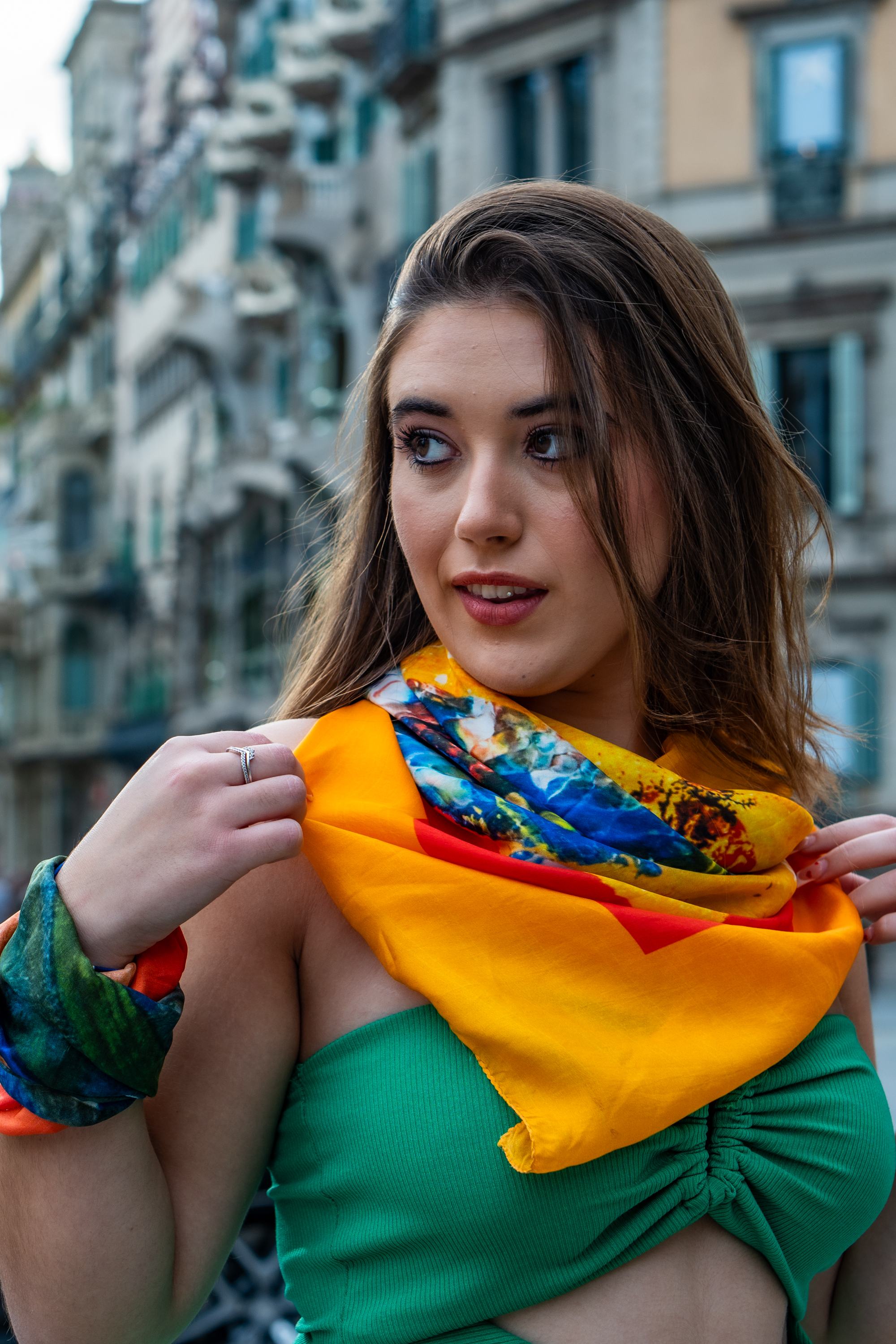 ALICE IN WONDERWORLD Artistic Design Scarf