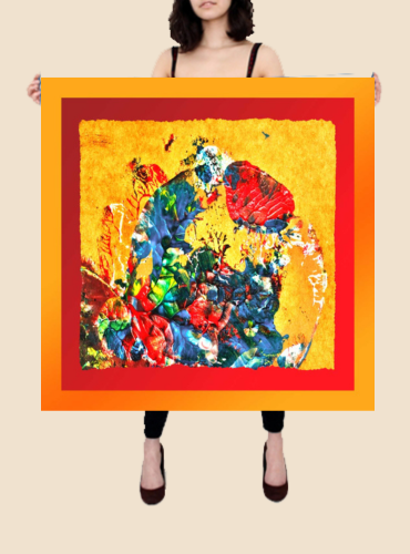 BIRD ON GLOBE Designer Scarf For Ladies