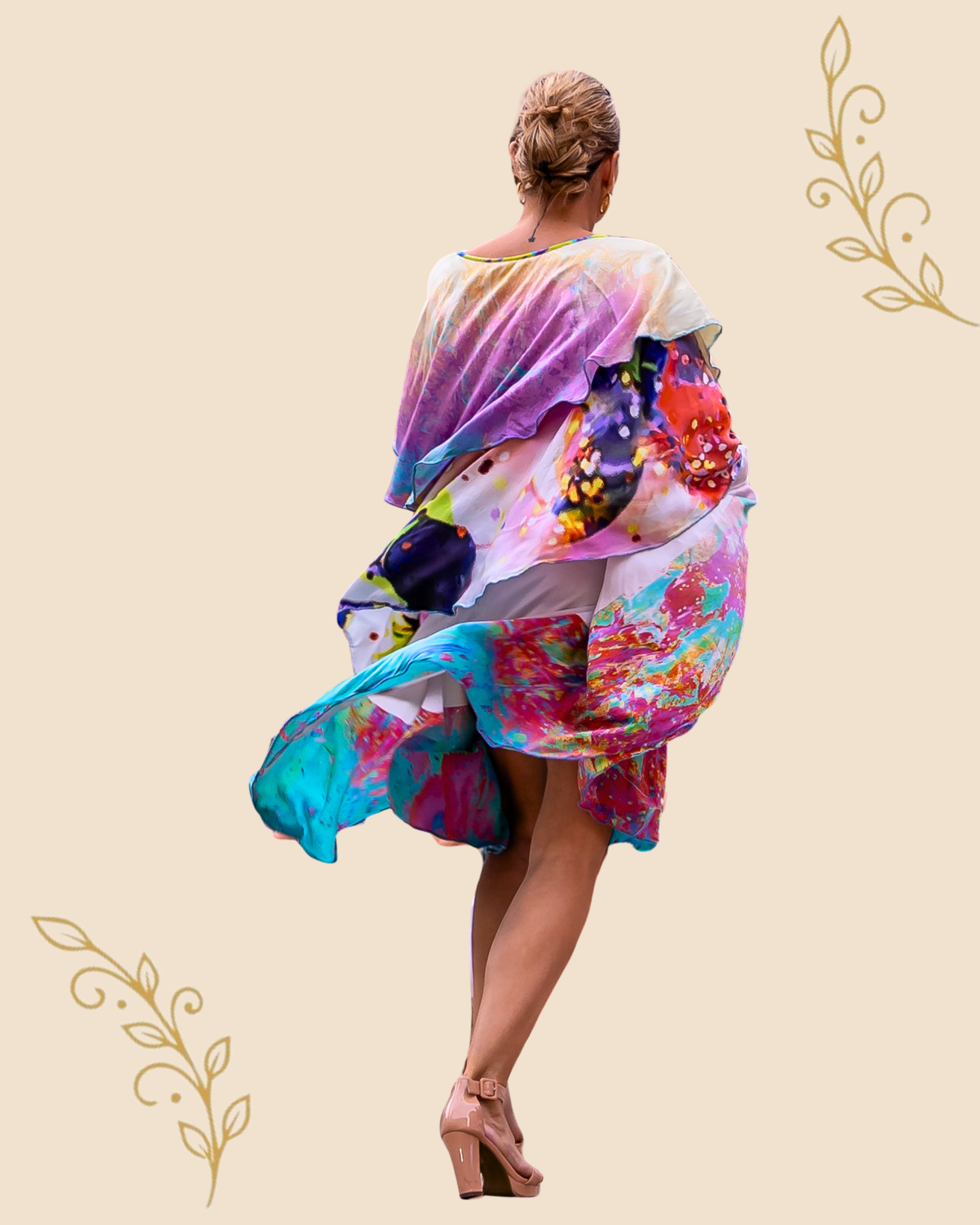 DANCING REVERIE Luxury Long Wrap
