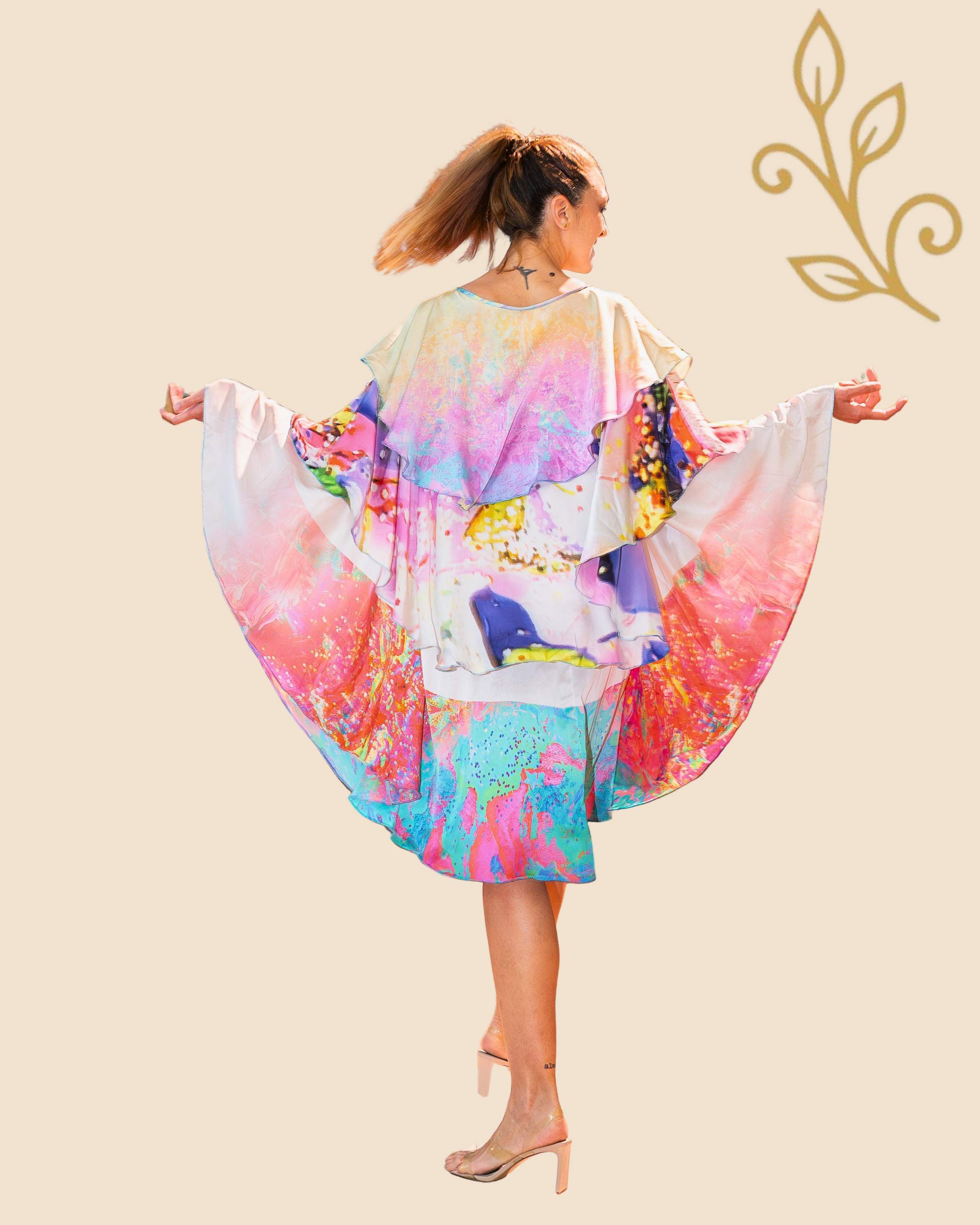 DANCING REVERIE Luxury Long Wrap