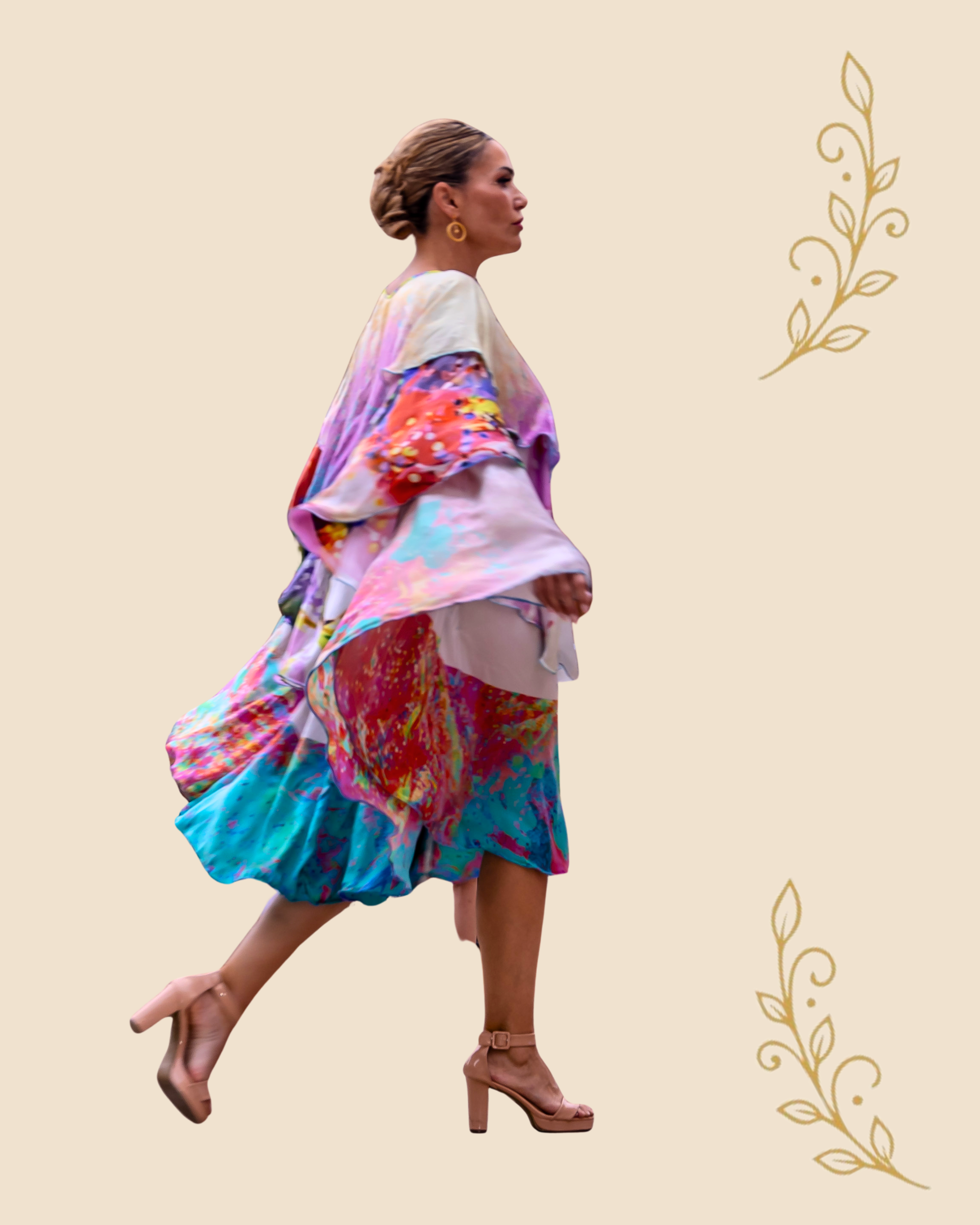 DANCING REVERIE Luxury Long Wrap