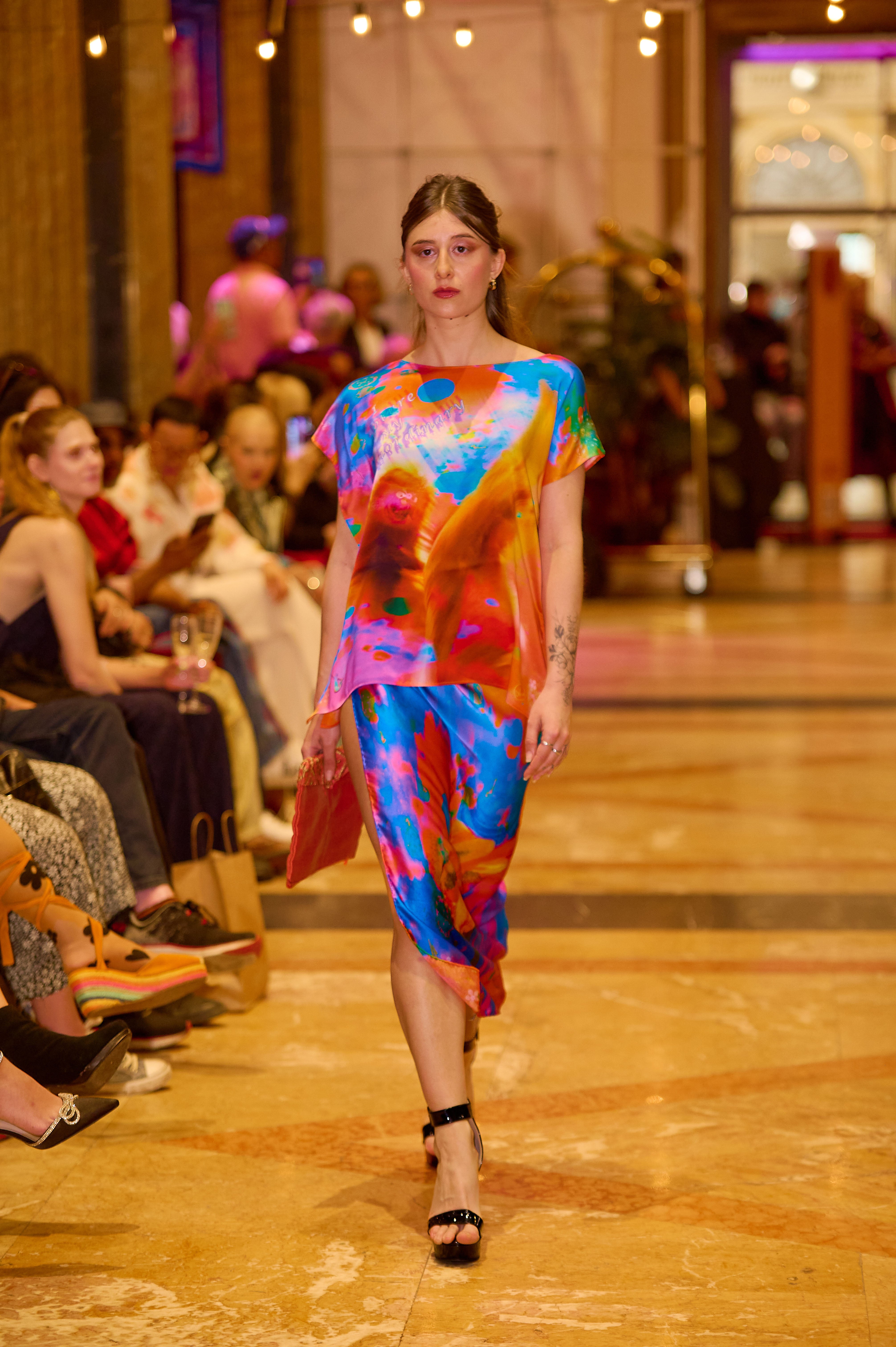 I CAPTURE MY EXTRAORDINARY (PURPLE) Luxury Wrap Dress