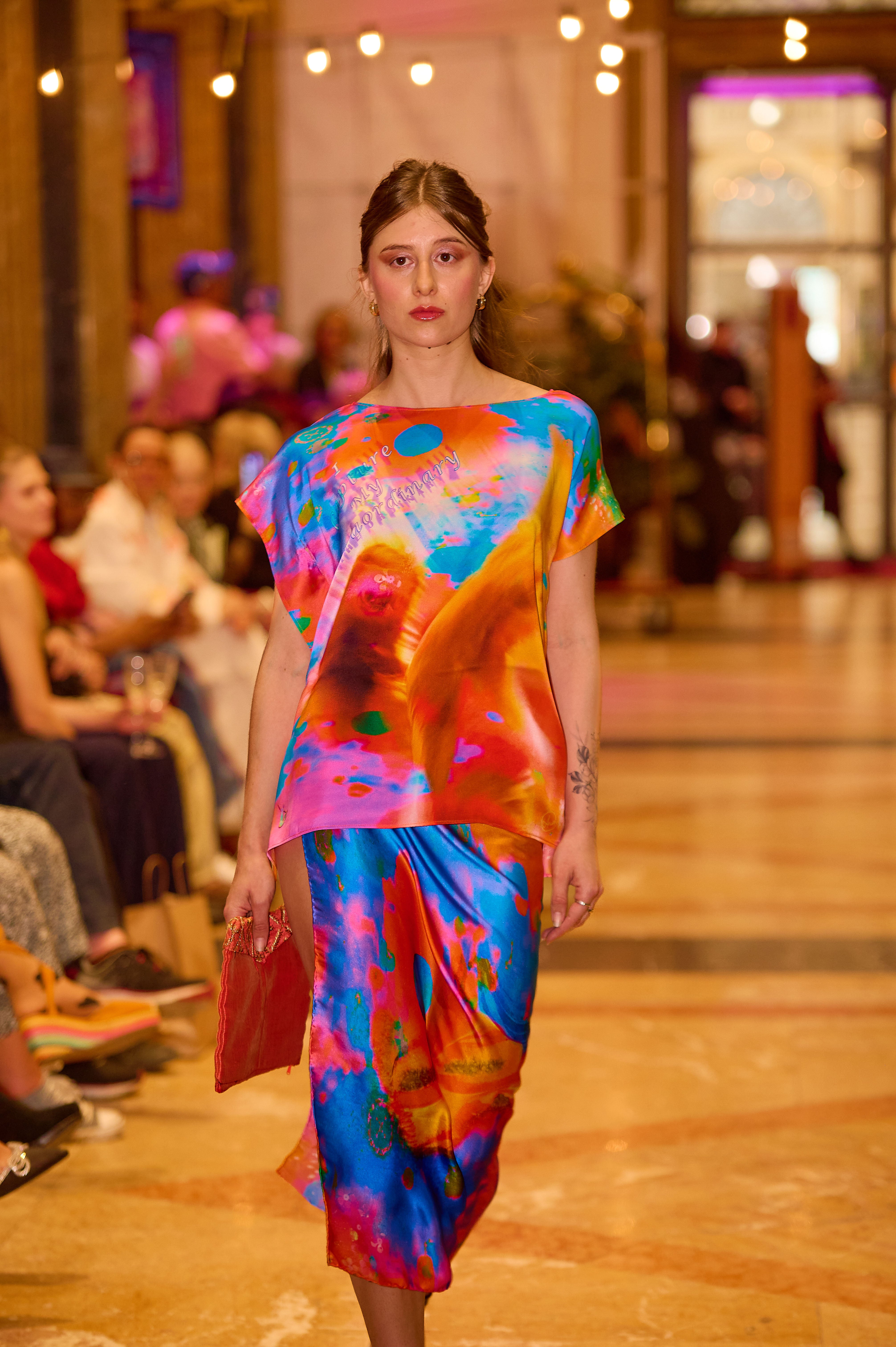 I CAPTURE MY EXTRAORDINARY (PURPLE) Luxury Wrap Dress