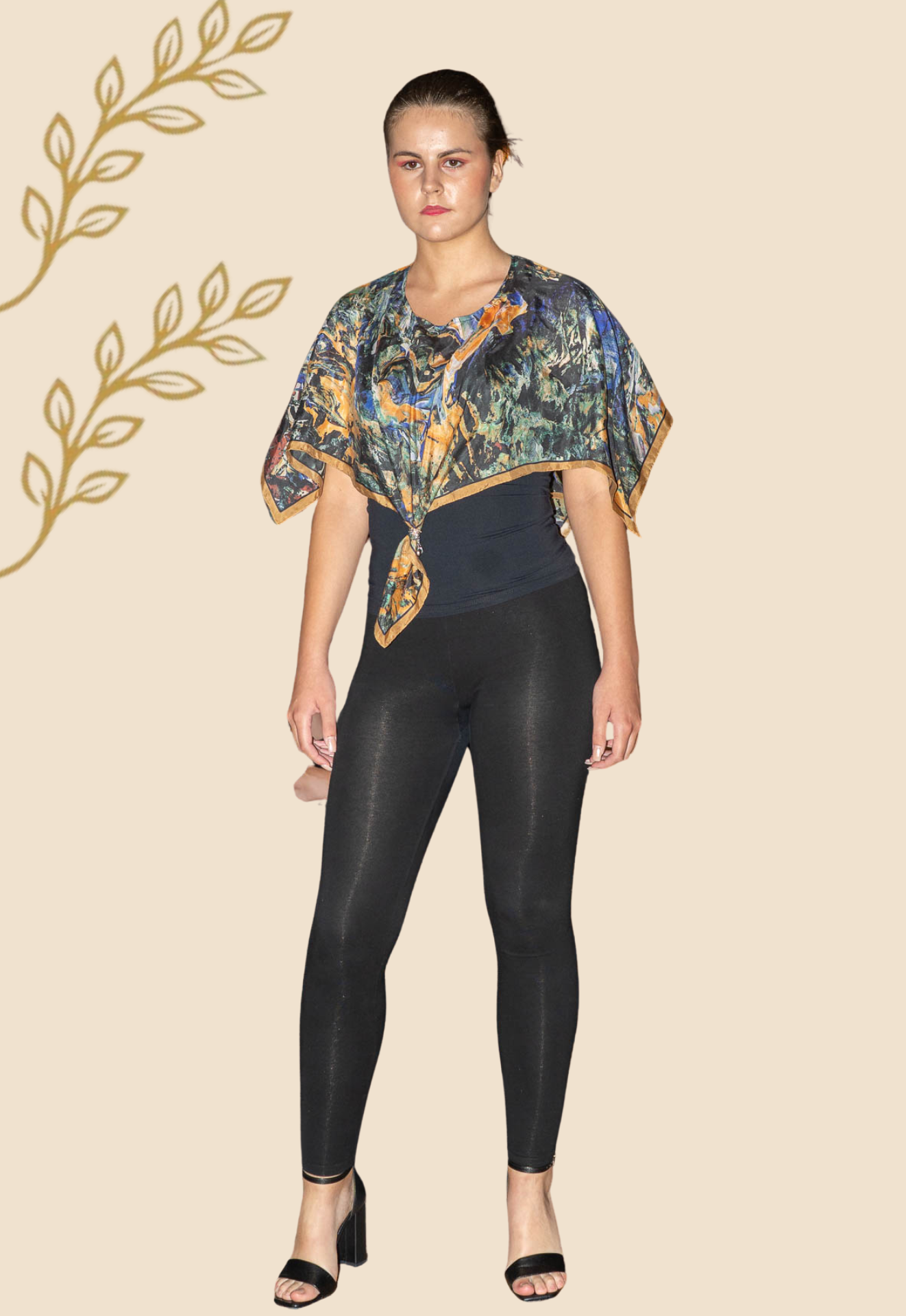 GOLDEN HORSE (GREEN) Designer Single Wrap