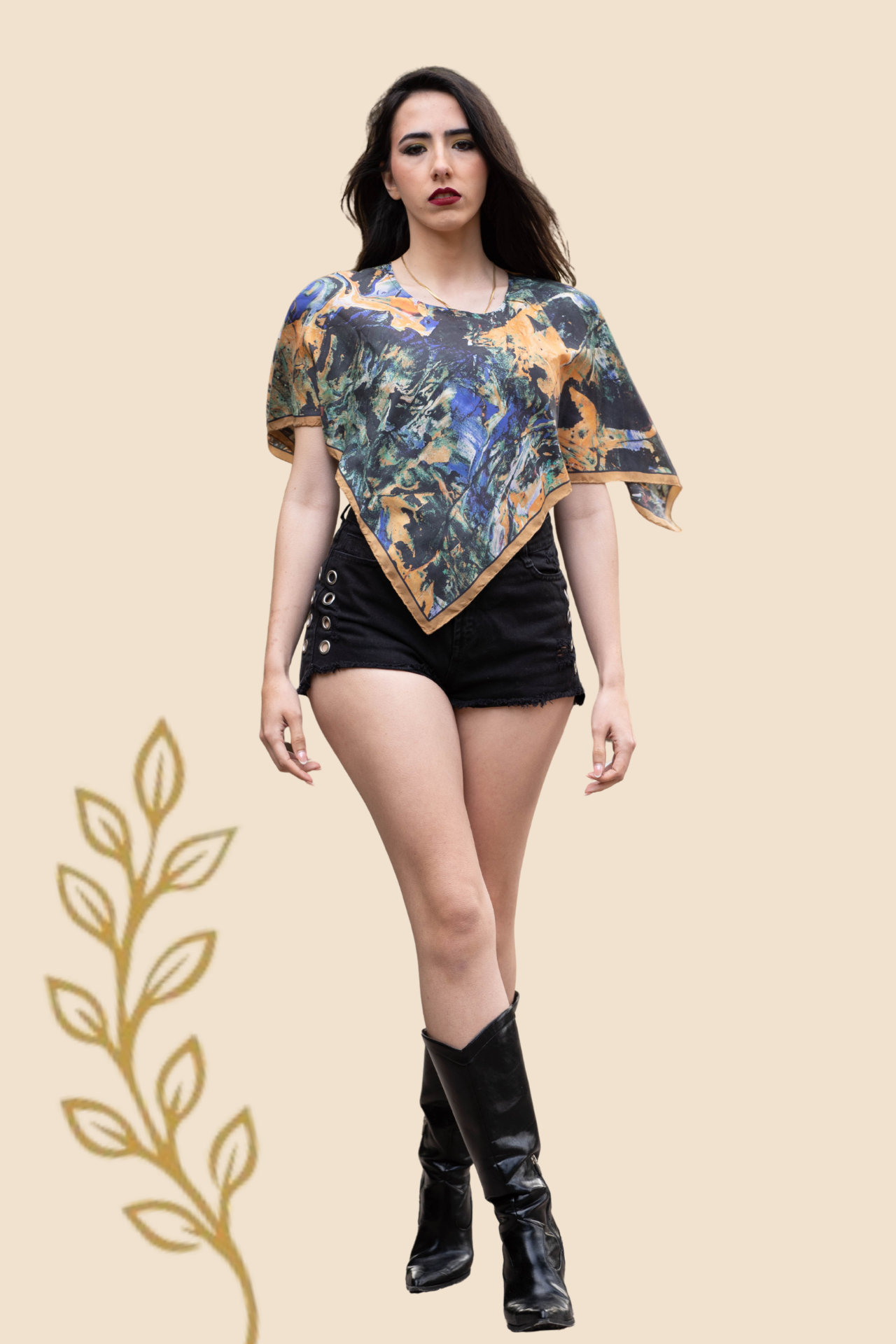 GOLDEN HORSE (GREEN) Designer Single Wrap