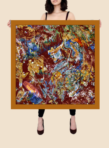 GOLDEN HORSE Artistic Designer Scarf