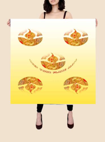 KEEP YOUR FLAME ALIVE Artistic Designer Scarf