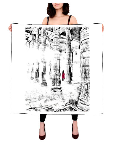 MIDDAY PRAYER HOUR Artistic Design Scarf