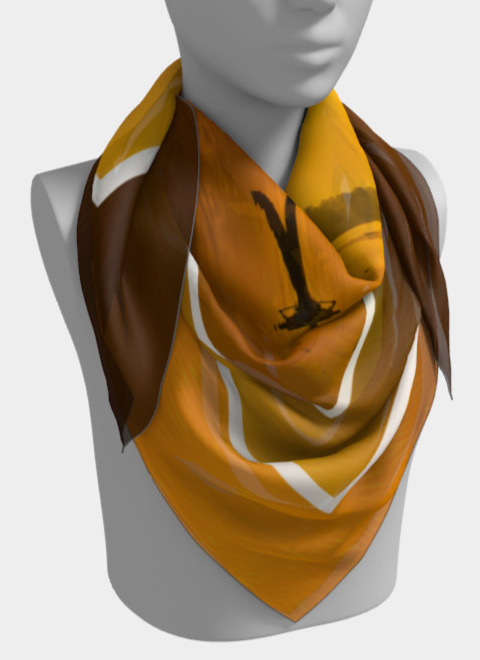 MORNING GOLDS Artistic Design Scarf