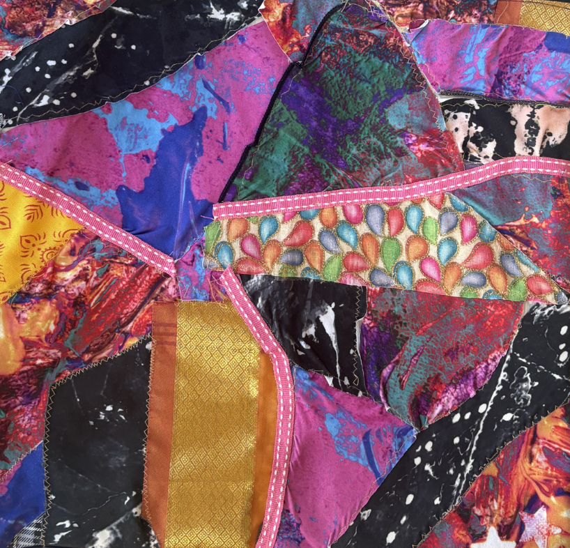 MIDNIGHT COLLAGE TOTE
