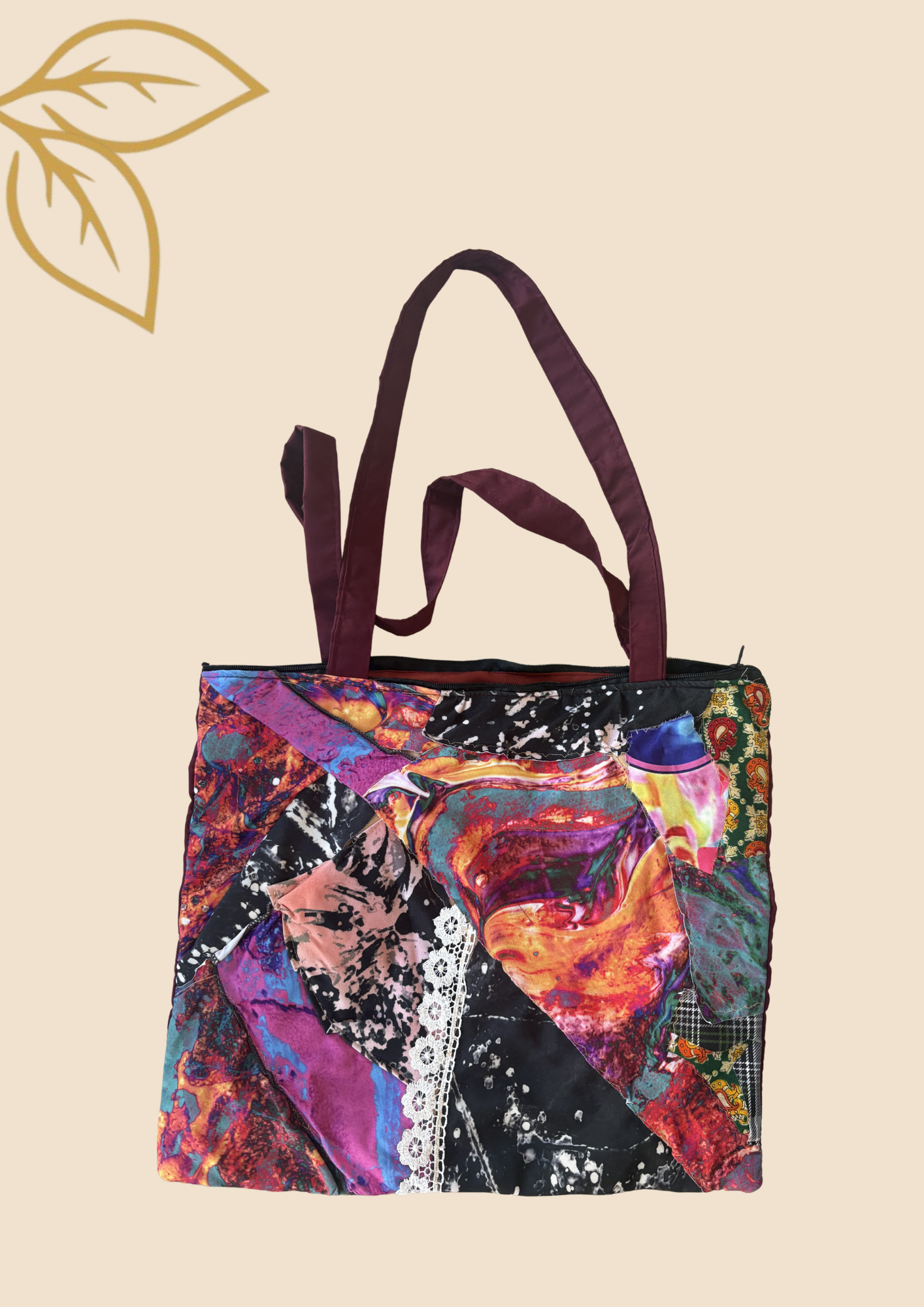 PSYCHEDELIC PATCHWORK Tote
