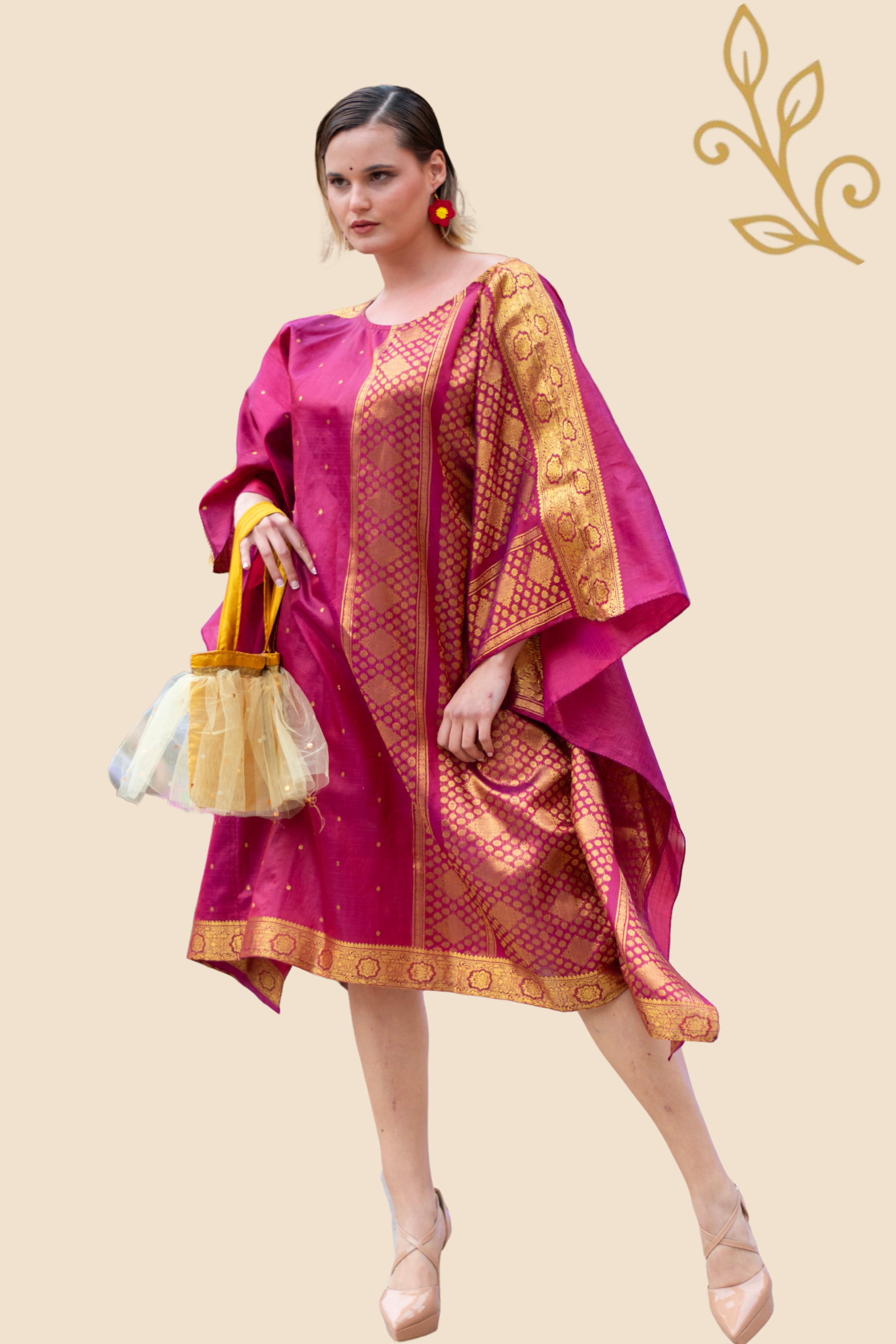 SARI ELEGANCE Luxury Dual Wrap Dress