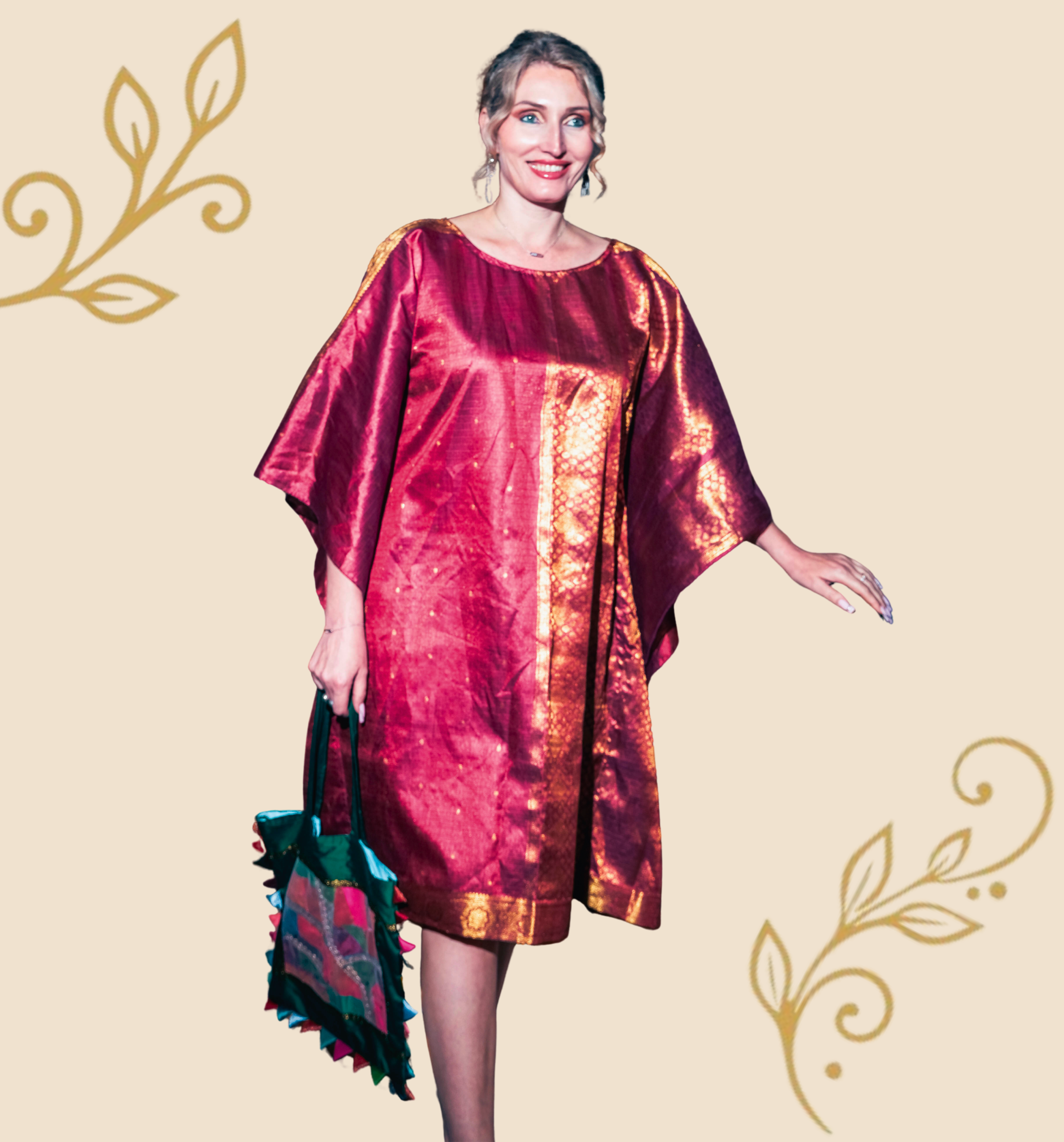 SARI ELEGANCE Luxury Dual Wrap Dress