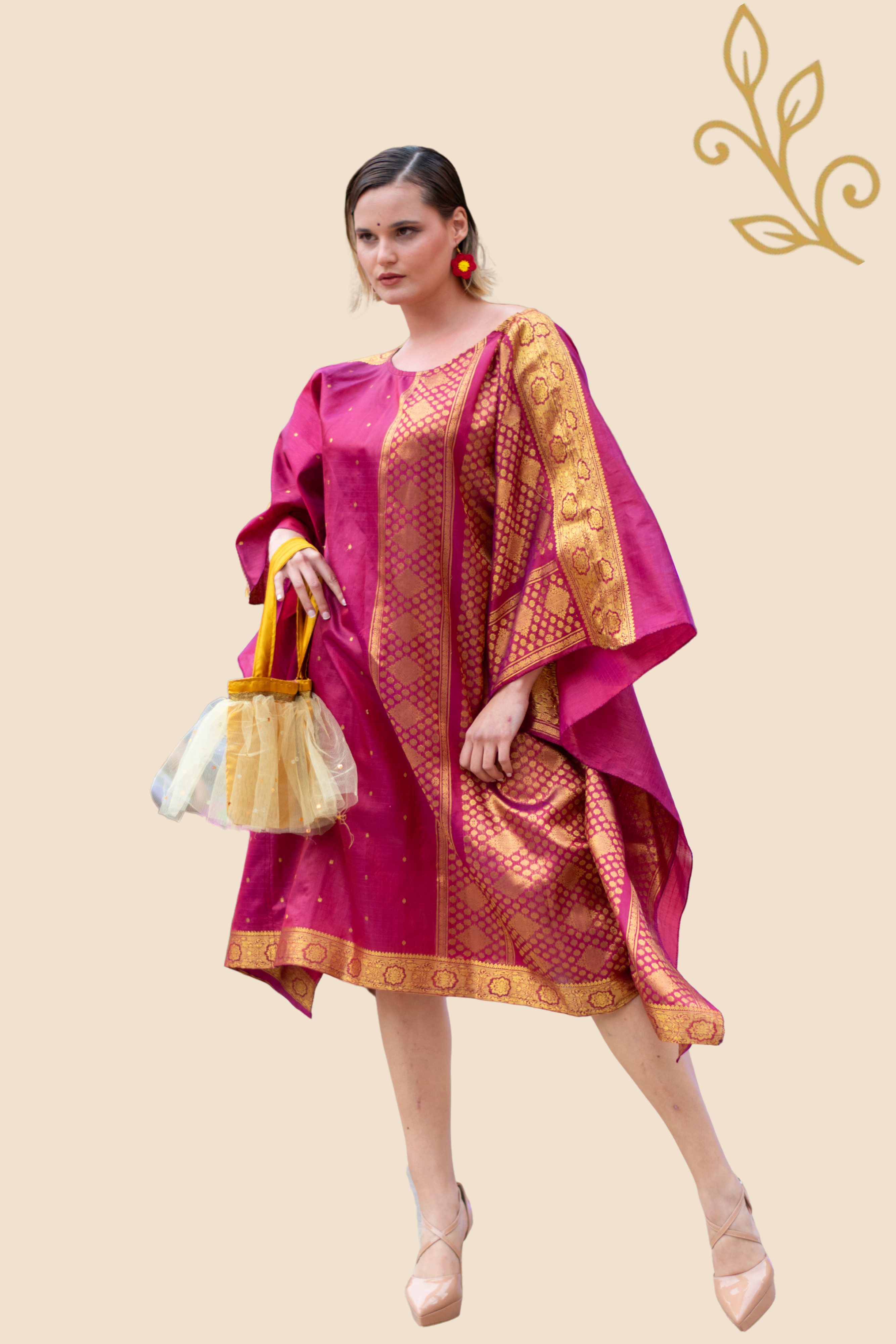 SARI ELEGANCE Luxury Dual Wrap Dress