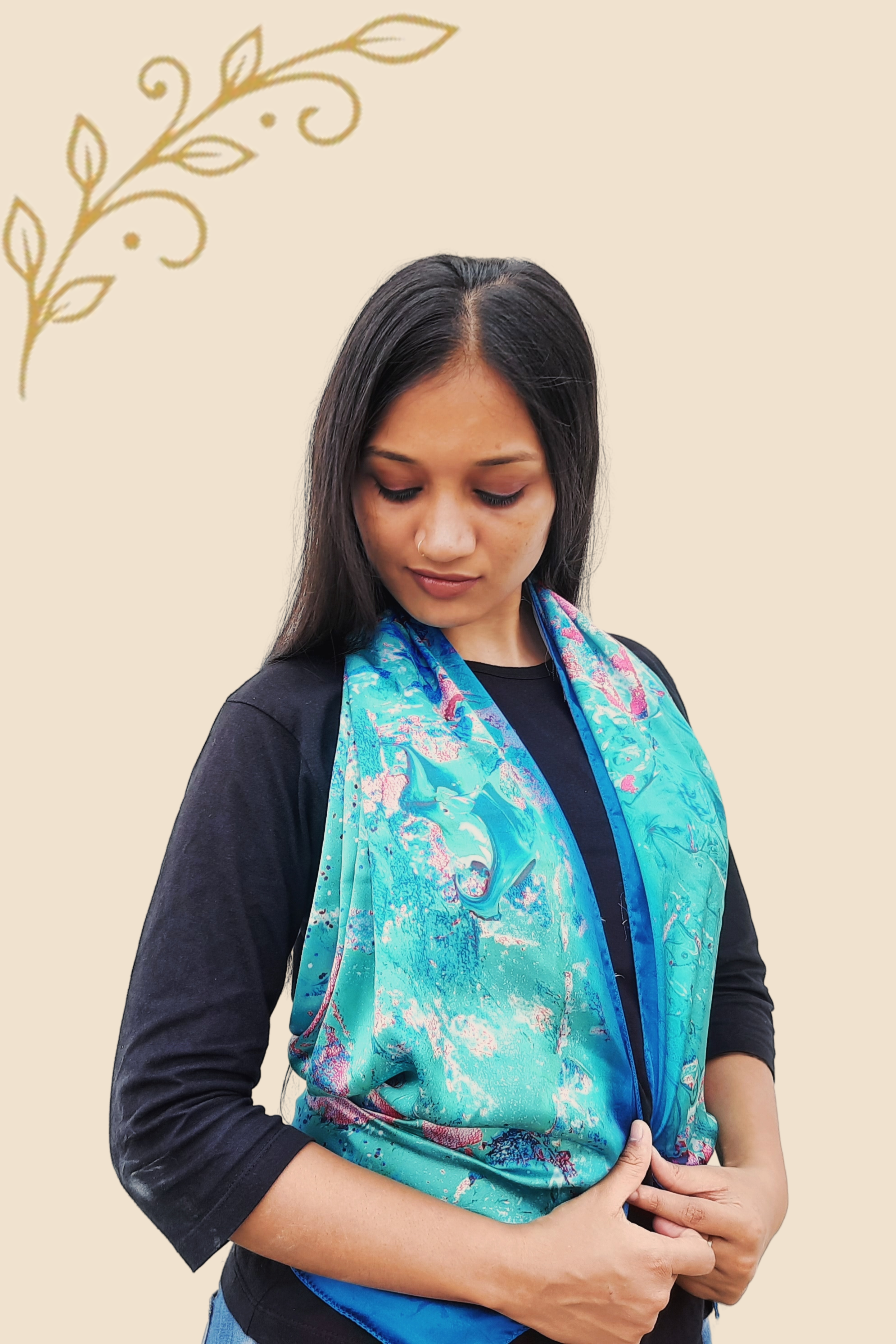 SERENITY (TURQUOISE) Designer Dual Wrap