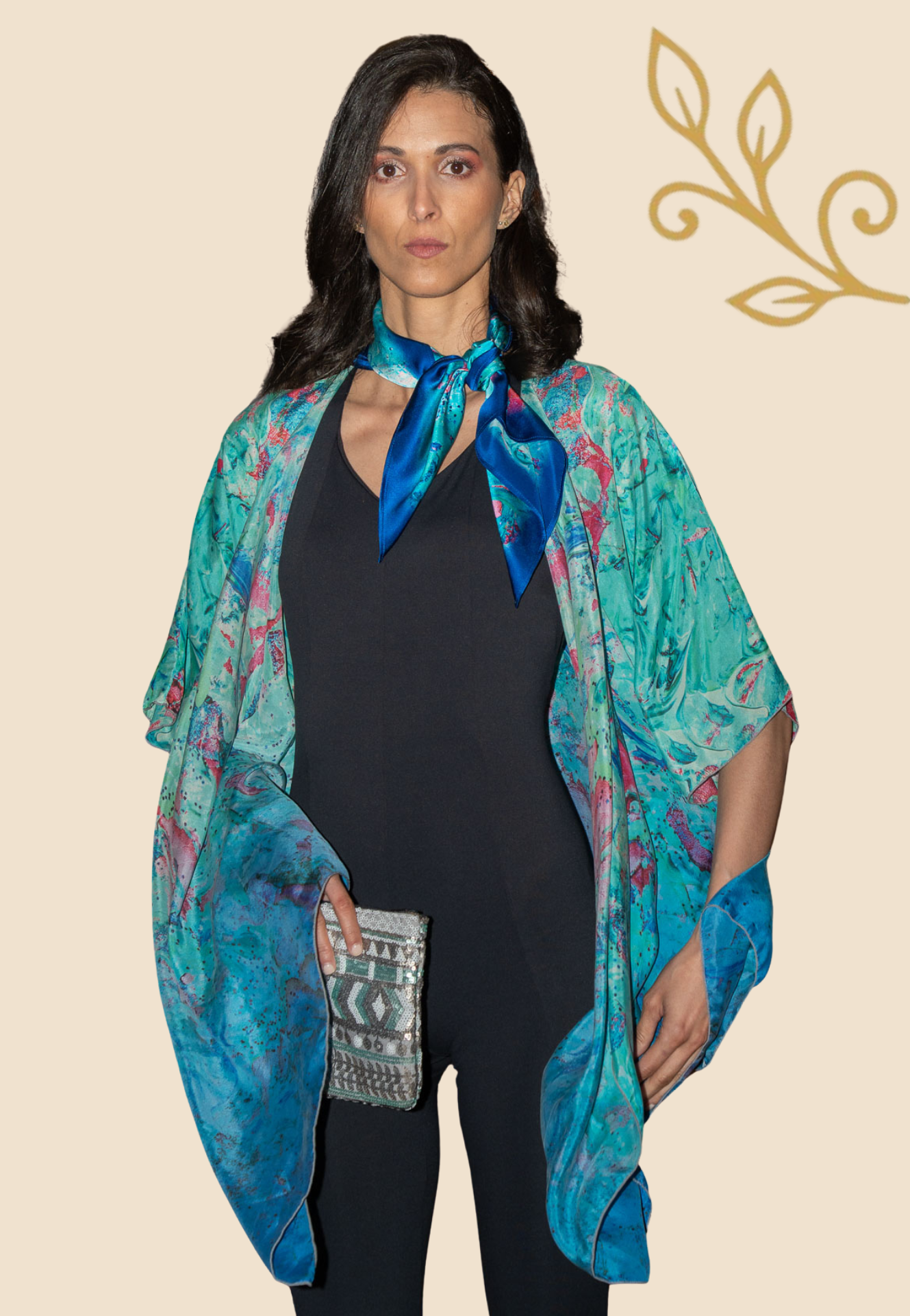 SERENITY (TURQUOISE) Designer Dual Wrap