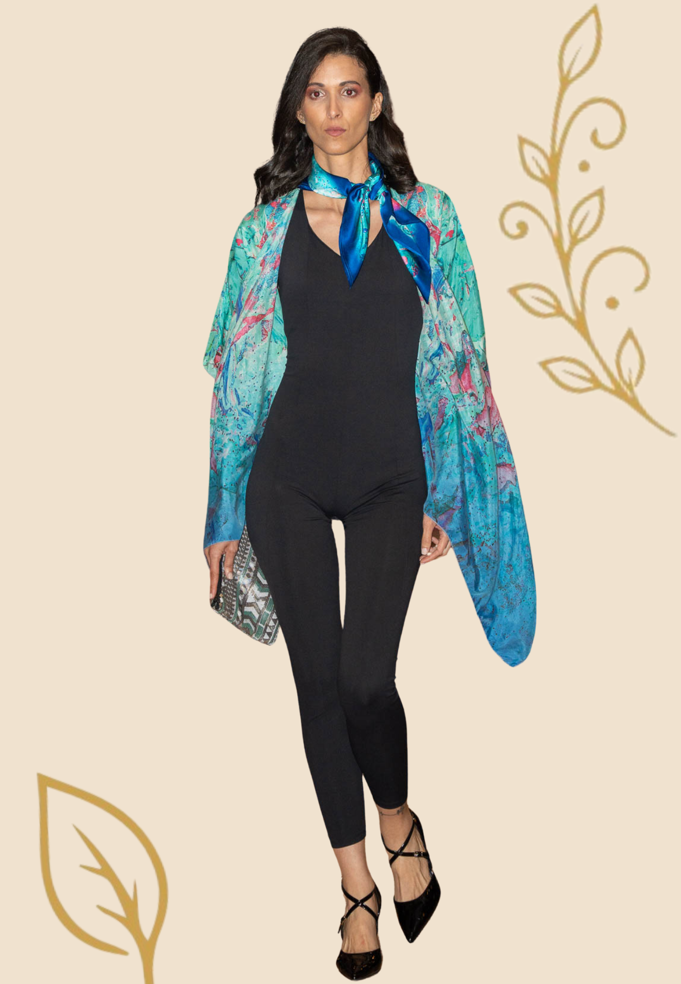 SERENITY (TURQUOISE) Designer Dual Wrap