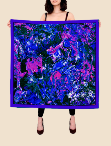 GOLDEN HORSE Artistic Designer Scarf