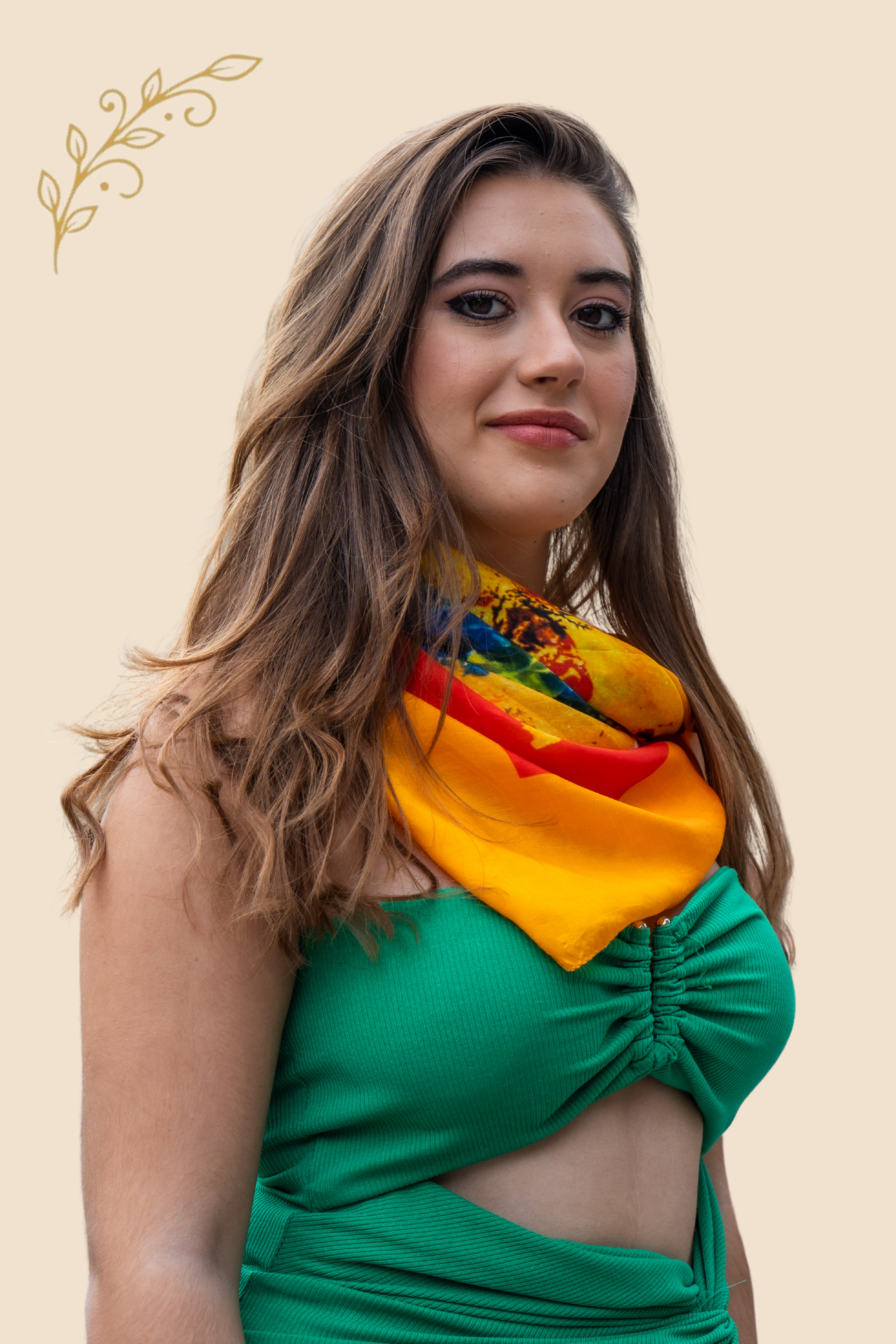 BIRD ON GLOBE Designer Scarf For Ladies